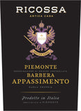 Ricossa Antica Casa Piemonte Barbera Appassimento