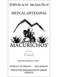 Mezcal Macurichos Limited Prodution Cirial Joven Mezcal Artesanal 100% Maguey
