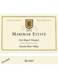 Marimar Estate Chardonnay Unoaked Acero Don Miguel Vineyard Russian River Valley