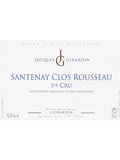 Domaine Jacques Girardin Santenay 1er Cru Clos Rousseau
