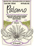 Palomo Espadin Te Conquista Con Cacao 100% Maguey Mezcal Artesanal
