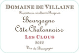 Domaine de Villaine Bourgogne Côte Chalonnais Les Clous Rouge