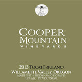 Cooper Mountain Vineyards Tocai Friulano Willamette Valley