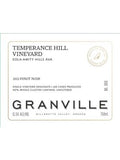 Granville Wine Co. Pinot Noir Temperance Hill Vineyard Eola-Amity Hills