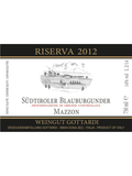 Weingut Gottardi Mazzon Blauburgunder Sudtirol Riserva