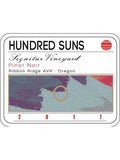 Hundred Suns Sequitur Vineyard Pinot Noir