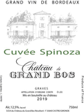 Château du Grand Bos Graves Grand Vin De Bordeaux Cuvée Spinoza