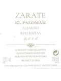 Bodegas Zarate Rías Baixas Albariño El Palomar