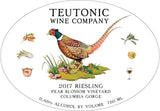 Teutonic Wine Company Riesling Pear Blossom Vineyard Columbia Gorge