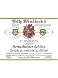 Windisch Gewürztraminer Herrnsheimer Schloss Spätlese