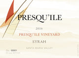 Presqu'ile Winery Syrah Presqu'ile Vineyard Santa Maria Valley