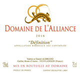 Domaine de l'Alliance Definition Bordeaux Blanc
