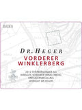 Weingut Dr. Heger Baden Vorderer Winklerberg Ihringer Spätburgunder Grosses Gewächs