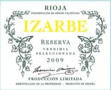 Izarbe Rioja Reserva Vendimia Seleccionada Producción Limitada