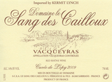 Domaine le Sang des Cailloux Vacqueyras Cuvée de Lopy Rouge