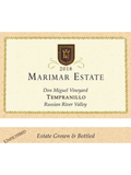 Marimar Estate Tempranillo Don Miguel Vineyard Russian River Valley