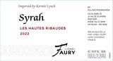 Lionel Faury Collines Rhodaniennes Syrah Les Hautes Ribaudes