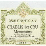 Alain Corcia Chablis 1er Cru Montmains Saint Antoine 2019