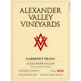 Alexander Valley Vineyards Cabernet Franc Wetzel Family Estate Alexander Valley