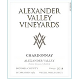 Alexander Valley Vineyards Chardonnay Wetzel Family Estate Alexander Valley