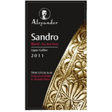 Alexander Winery Upper Galilee Sandro Dry Red Blend 2019
