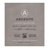 Argento Wine Company Estate Collection Malbec Cabernet Franc Agrelo Vineyard Mendoza