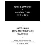 Ashes & Diamonds Mountain Cuvée No 1 Bates Ranch Santa Cruz Mountains 2018