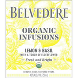 Belvedere Organic Infusions Lemon & Basil Flavored Vodka