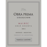 Bodega Familia Cassone Obra Prima Reserva Malbec