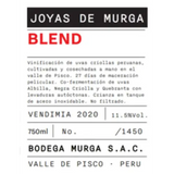 Bodega Murga Joyas De Murga Blend White Wine Valle de Pisco