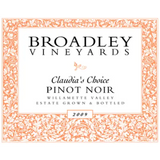 Broadley Vineyards Willamette Valley Pinot Noir Claudia’s Choice