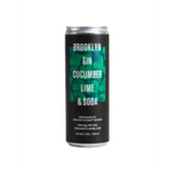 Brooklyn Gin Handcrafted Small Batch Cucumber Lime & Soda