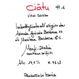Cantine Barbera Sicilia Ciàtu Rosso