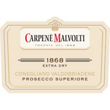Carpene Malvolti Conegliano Valdobbiadene Prosecco Superiore 1868 Extra Dry New label