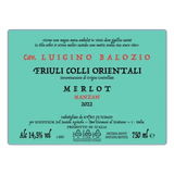 Cav. Luigino Balozio Colli Orientali del Friul Merlot Manzan