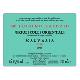 Cav. Luigino Balozio Colli Orientali del Friuli Malvasia Cuar