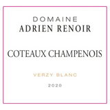 Champagne Adrien Renoir Coteaux Champenois Verzy Blanc