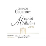 Champagne Rene Geoffroy Champagne Brut Nature Meunier Millesime Lieu Dit Les Tiersaudes Annee