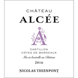 Château Alcee Castillon Côtes de Bordeaux 2016