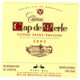Chateau Cap de Merle Lussac Saint-emilion