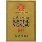 Chateau de Rayne Vigneau Sauternes 1er Cru Classe