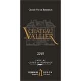 Chateau Du Vallier Cadillac Cotes de Bordeaux 2018