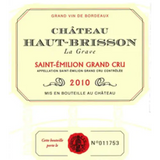 Chateau Haut-Brisson La Grave Saint-emilion 2016