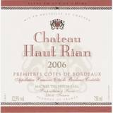 Chateau Haut Rian Cotes de Bordeaux Rouge