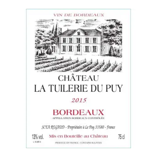 Chateau La Tuilerie Du Puy Bordeaux – Grand Wine Cellar