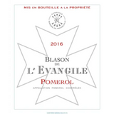 Château L’evangile Pomerol Blason de L’Evangile 2018