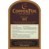 Copper Fox Distillery Original Rye Whisky