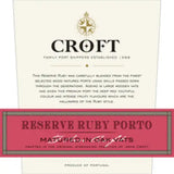 Croft Port Reserve Ruby Porto