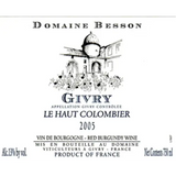 Domaine Besson Givry Le Haut Colombier Rouge
