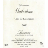 Domaine Guiberteau Saumur Blanc Clos de Guichaux 2017